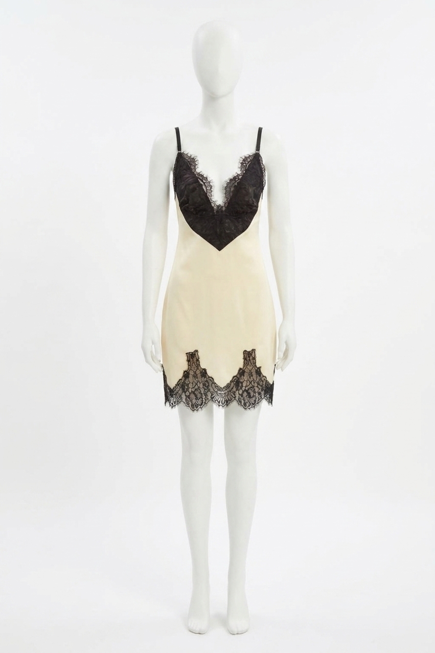 NEW RONNY KOBO ayesha dress in buttercream/black